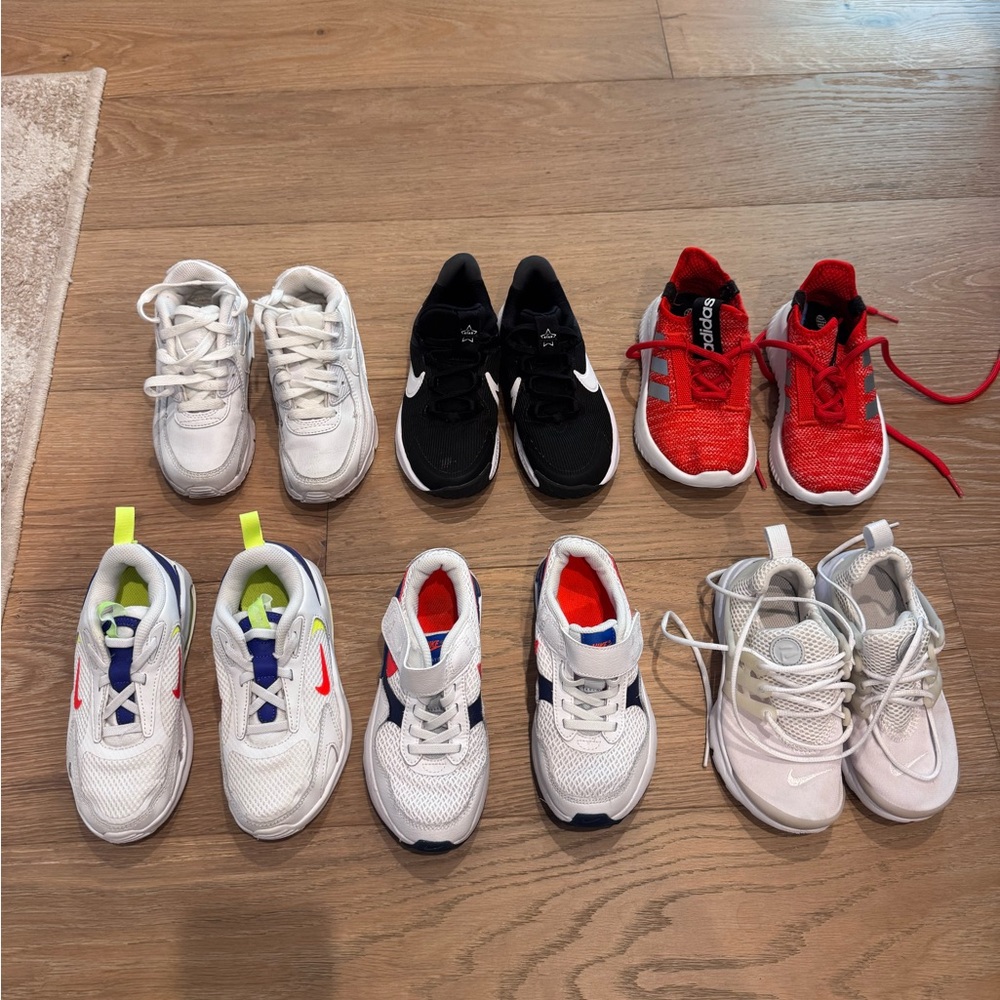 Nike Kids' Red, Black, and White Sneakers Collection